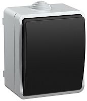 Выключатель кнопочный накладной IEK Форс ВСк20-1-0-ФСр 1-кл. IP54 серый картинка